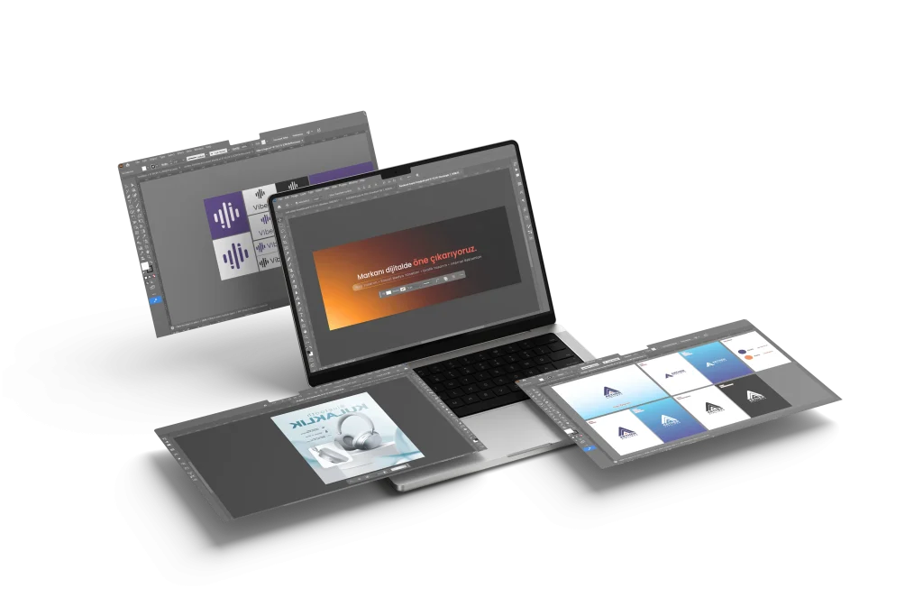 grafik tasarım hizmeti macbook üzerinde örnekler